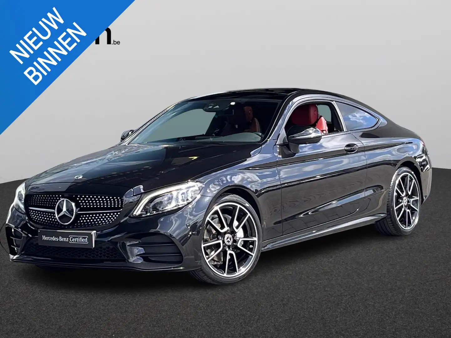 Mercedes-Benz C 200 Coupé 4MATIC AMG Pano Zwart - 1