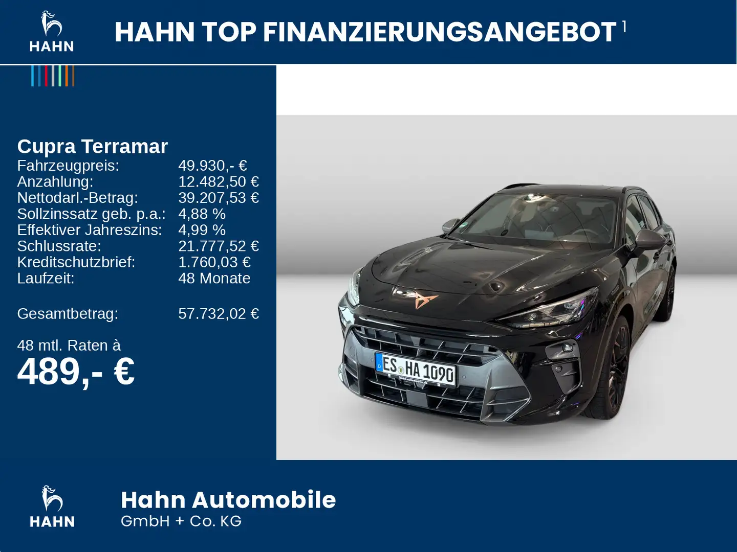 CUPRA Terramar VZ 2.0TSI 195kW Matrix Pano Head Up Schwarz - 2