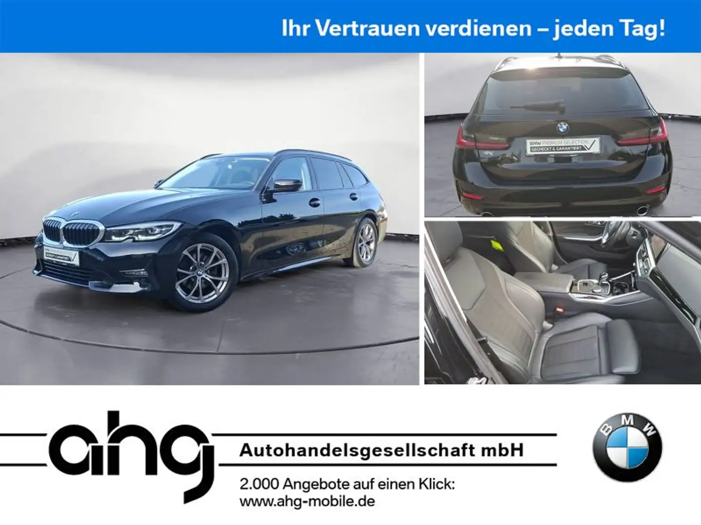 BMW 320 d xDrive Touring Sport Line Automatic Aut. Noir - 1