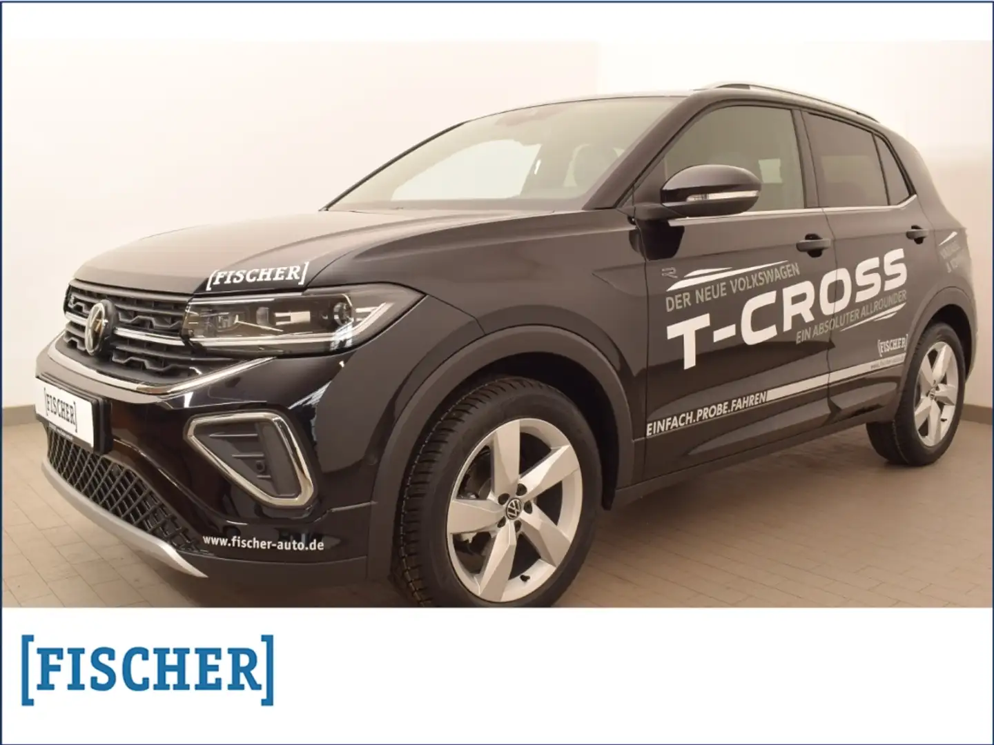Volkswagen T-Cross 1.5TSI DSG R-Line Navi ACC Matrix AHK Rear View PD Schwarz - 1