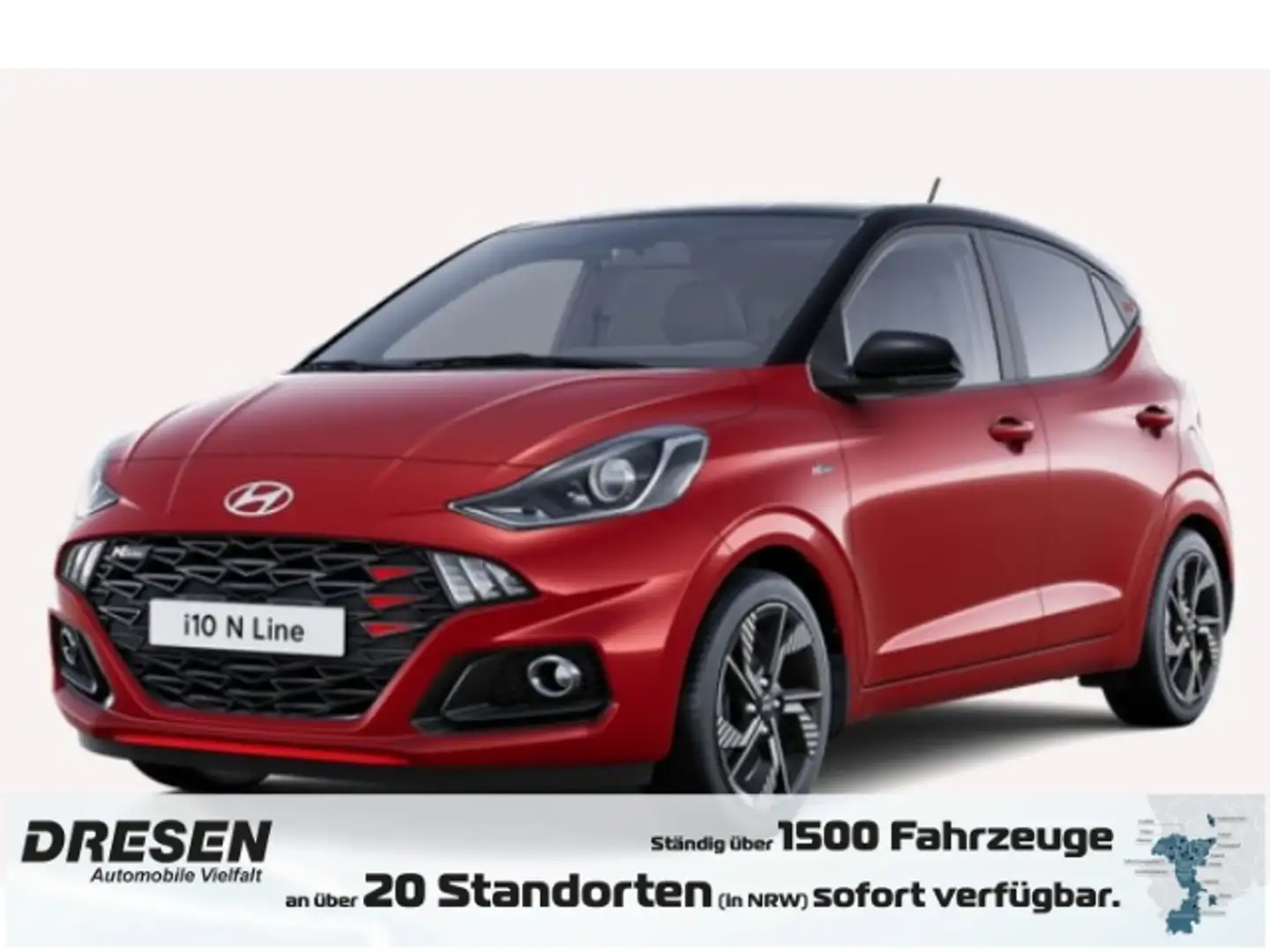 Hyundai i10 1.0 N-Line Klimatronic*Navi*Kamera*Sitz+Lenkradhei Rouge - 1