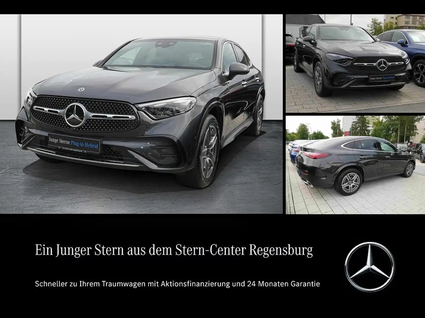 Mercedes-Benz GLC 300 e 4M Coupé AMG PREMIUM+DISTRONIC+AHK+360 Grau - 1