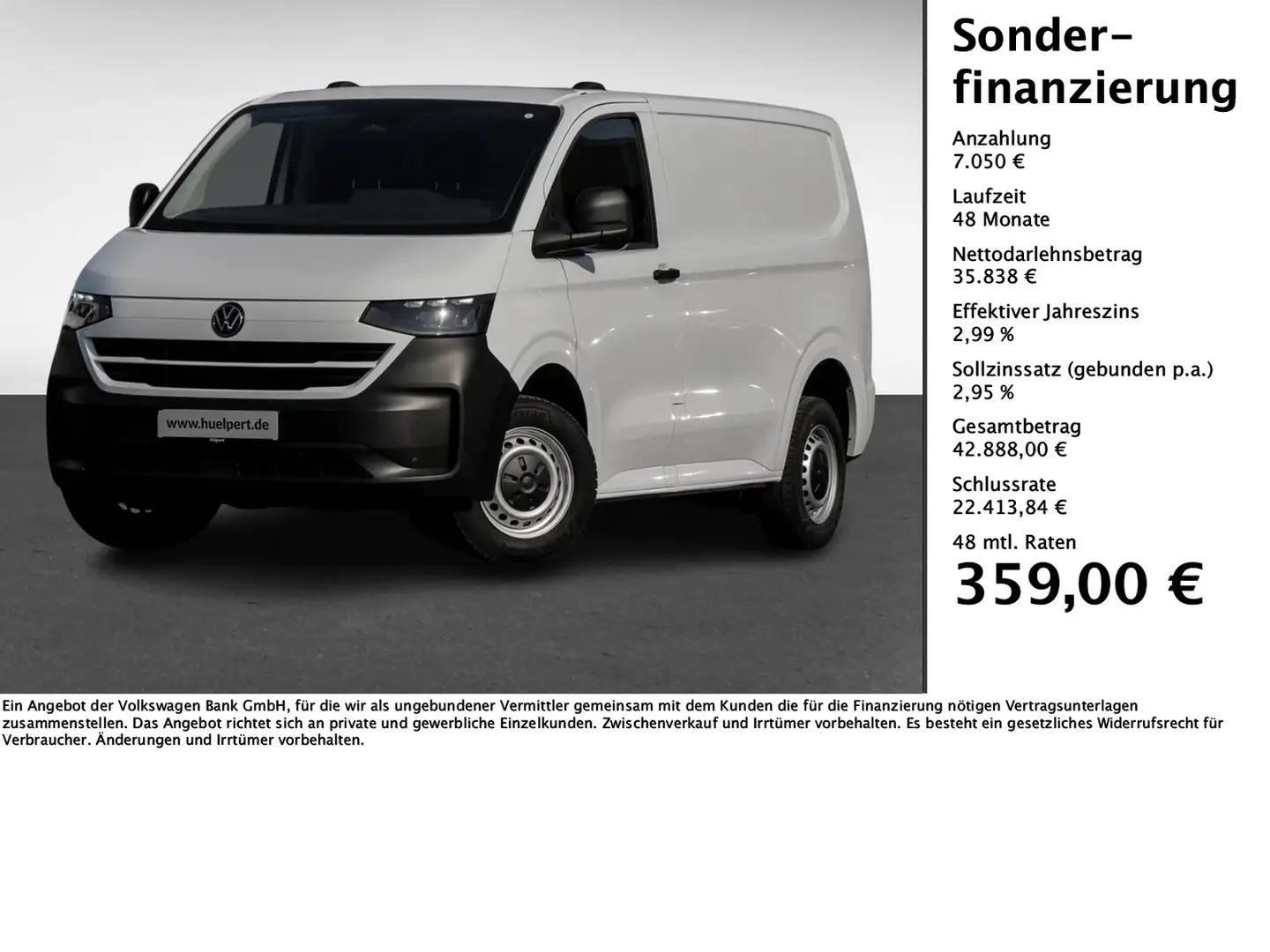 Volkswagen T7 Transporter KR Bianco - 1