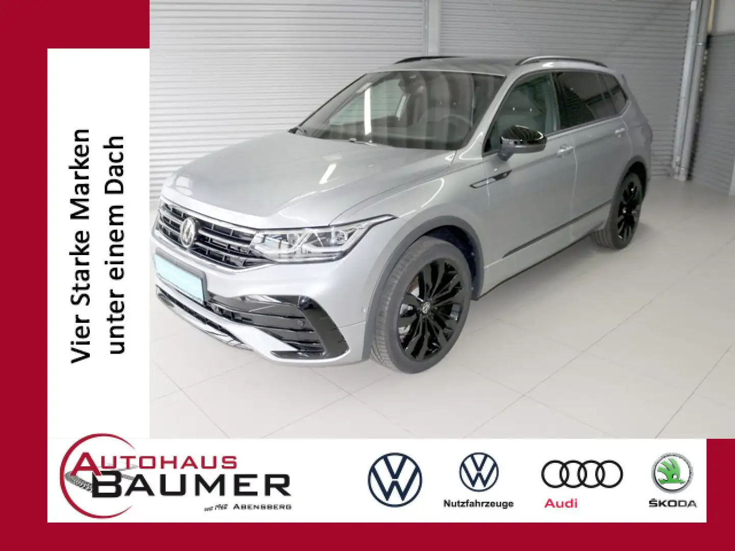 Volkswagen Tiguan Allspace R-Line 2.0 TSI DSG 4x4 AHK Navi Silber - 1