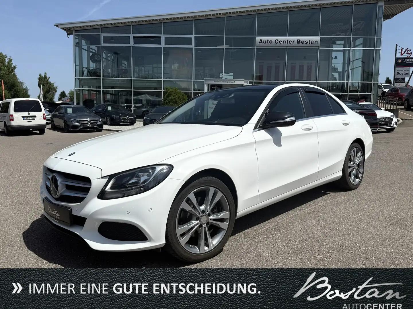 Mercedes-Benz C 220 d BLUE TEC/HEAD UP/ACC/KAMERA/NAVI/LEDER Blanc - 1