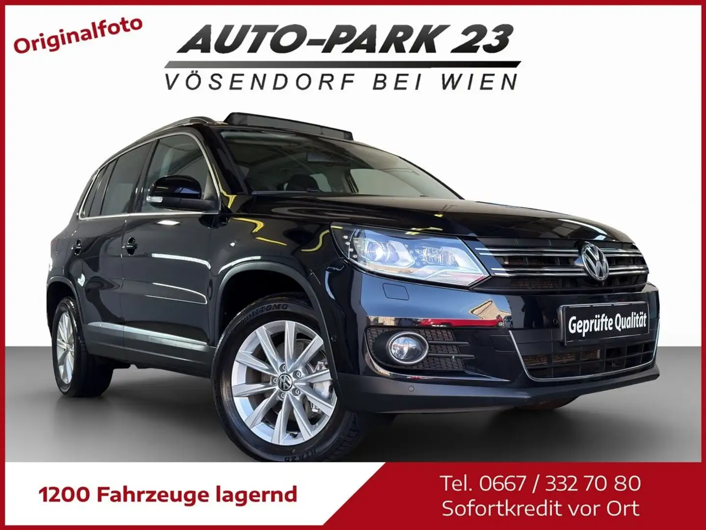 Volkswagen Tiguan 2.0 TDI *140PS*4M*SKY**NUR125.000KM*MOD2013 Schwarz - 1