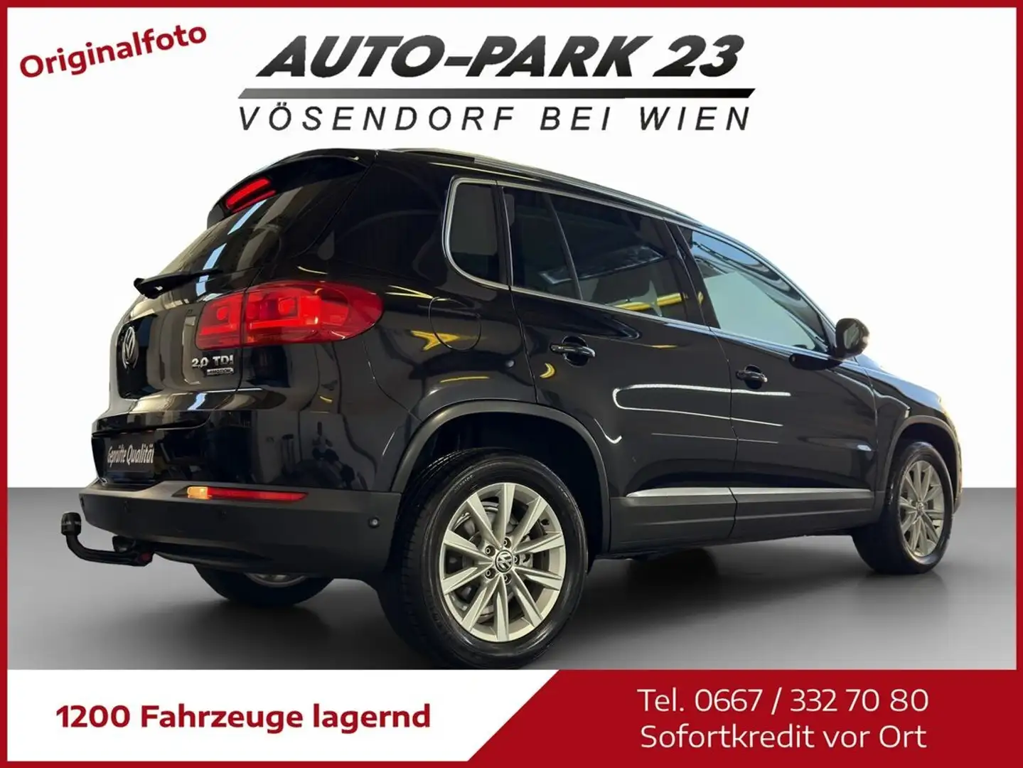 Volkswagen Tiguan 2.0 TDI *140PS*4M*SKY**NUR125.000KM*MOD2013 Schwarz - 2