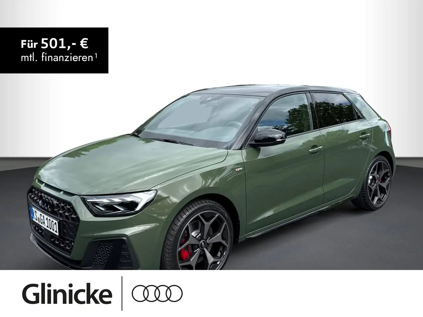 Audi A1 40 2.0 TFSI S line DSG, RFK, KESSY Grün - 1