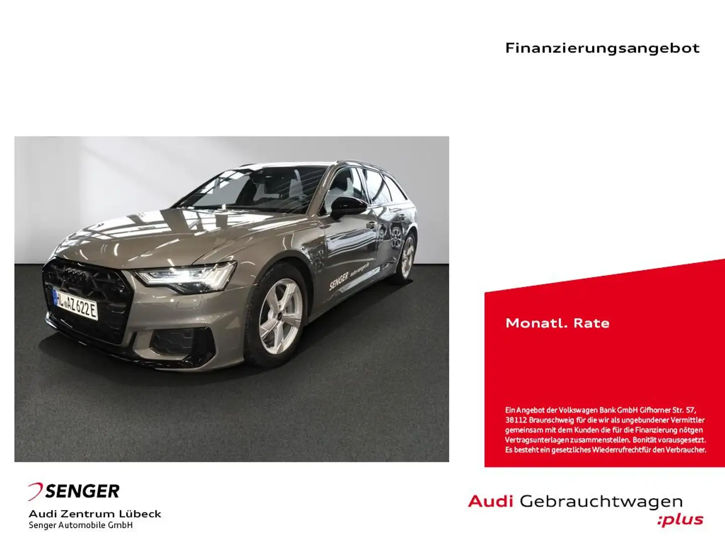 Audi A6 Avant S line 50 TFSI e quattro Optik-Paket Grau - 1
