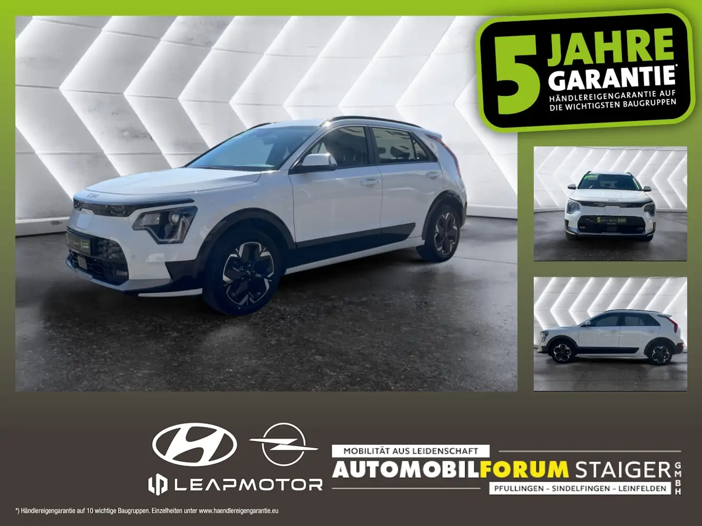 Kia Niro (64kWh) e- Vision ACC FLA SpurH LM Weiß - 1