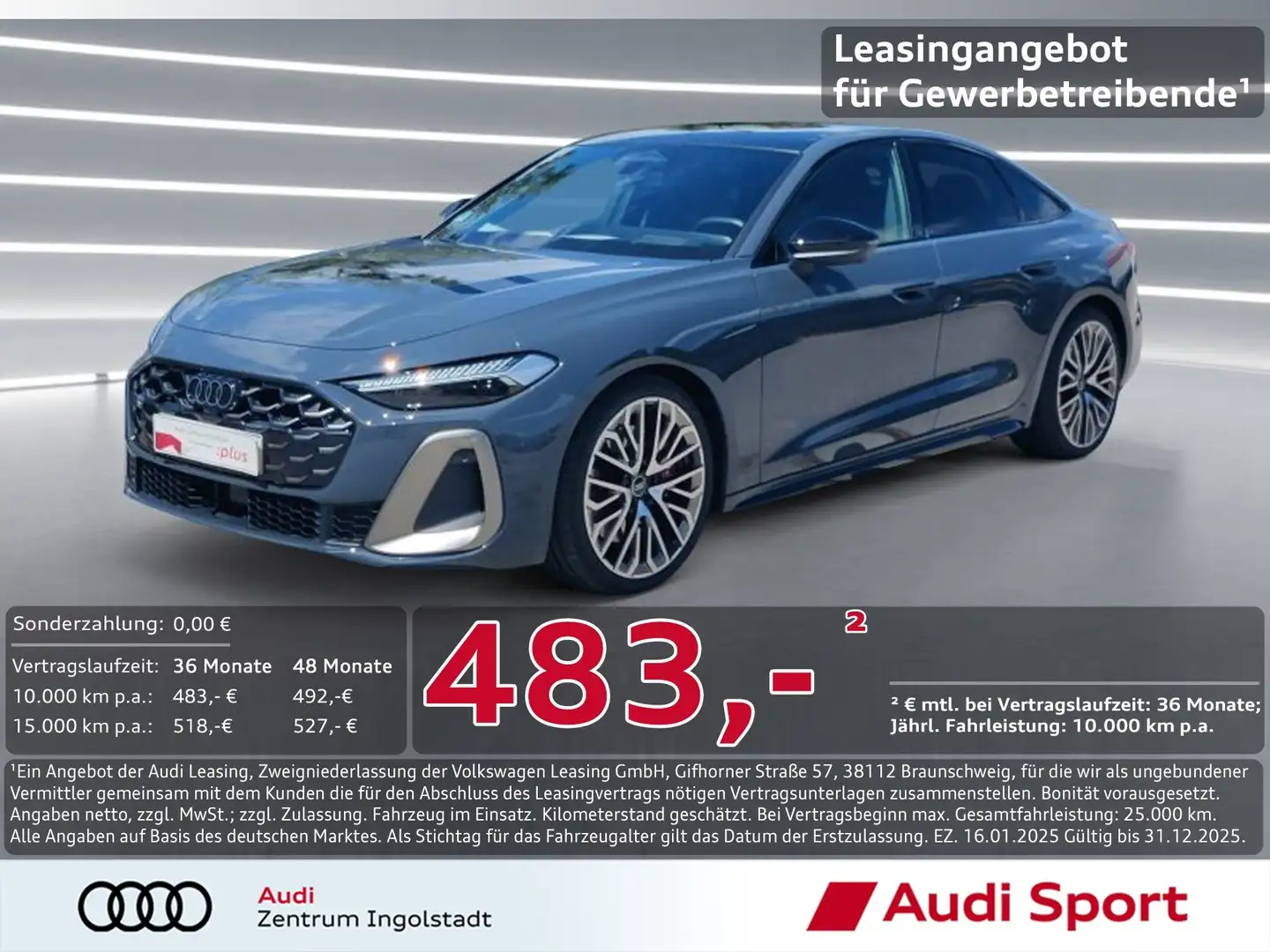 Audi S5 Limousine TFSI editon one MATRIX Pano AHK HuD Grau - 1