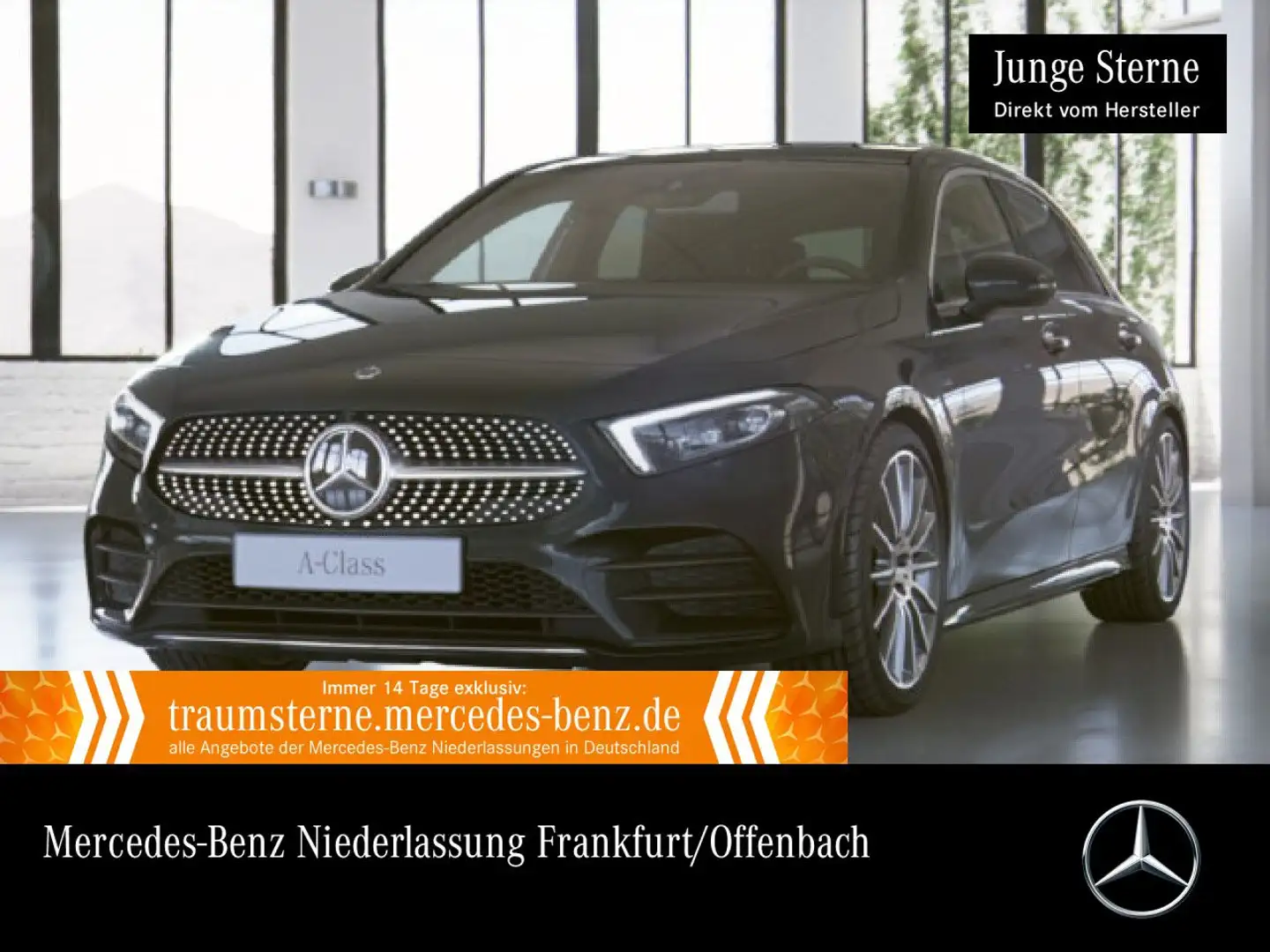 Mercedes-Benz A 250 e AMG+PANO+360°+MULTIBEAM+FAHRASS+BURMESTER Schwarz - 1