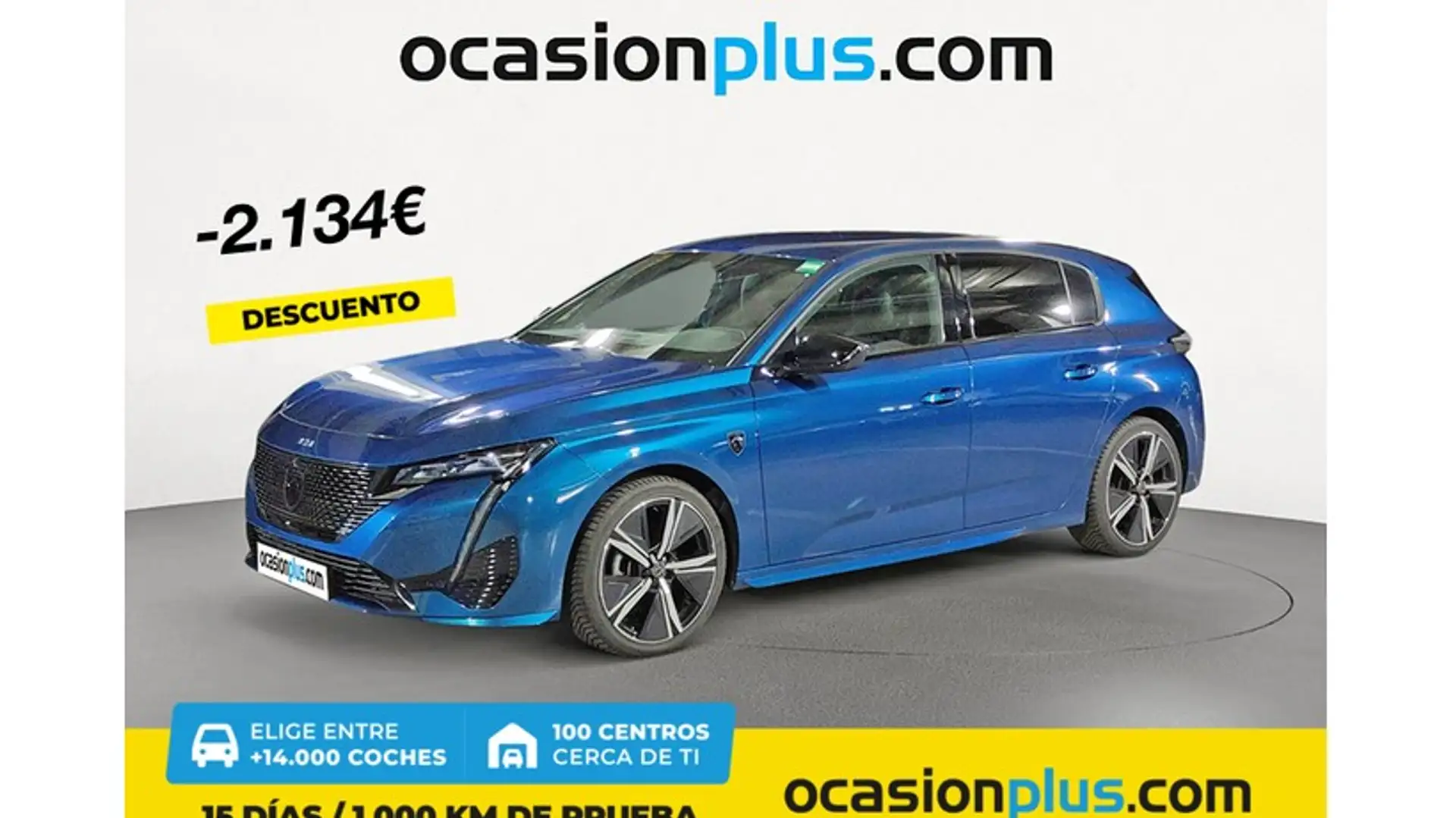 Peugeot 308 1.2 PureTech S&S GT EAT8 130 Blauw - 1
