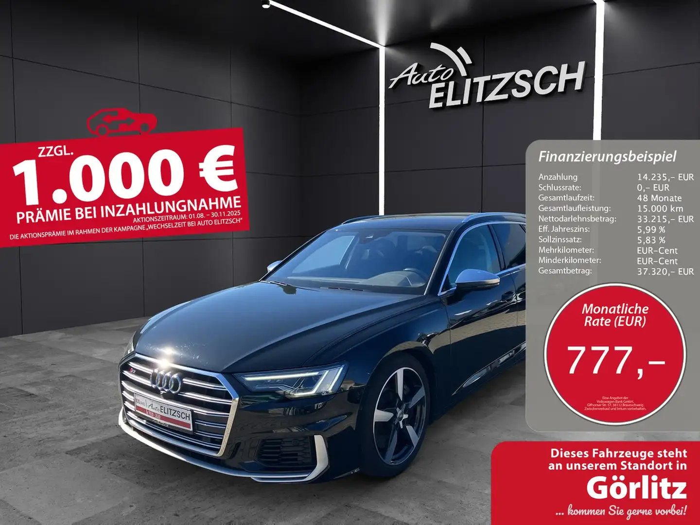 Audi S6 Avant 3.0 TDI quattro Matrix LED Tiptronic Rückfk Schwarz - 1