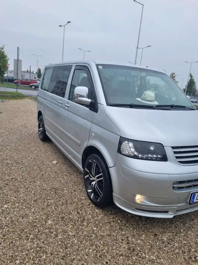 Volkswagen T5 Caravelle Caravelle LR 2,5 TDI Silber - 1