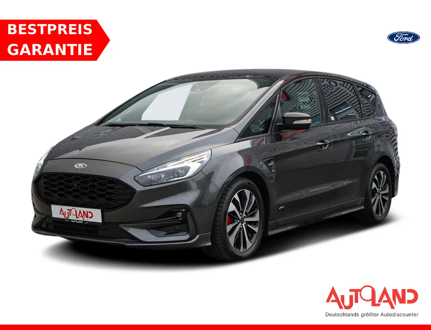 Ford S-Max 2.0 EcoBlue ST-Line AWD LED Navi ACC Leder Szary - 1