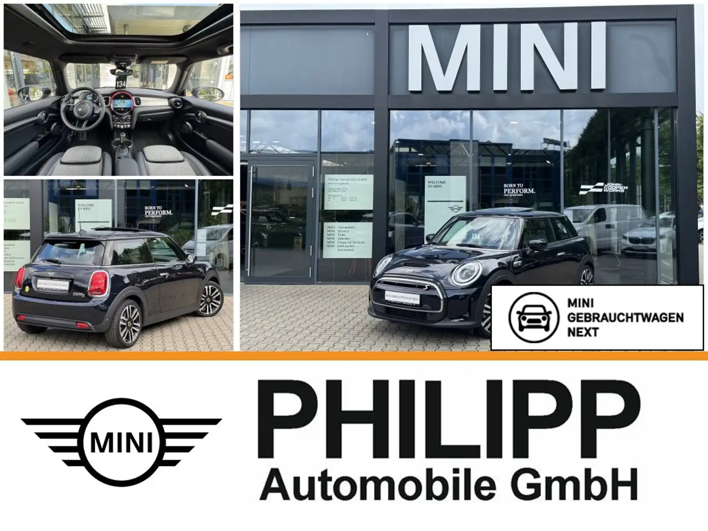 MINI Cooper SE PANO Kamera AppleCar DA LED Sportsitz Black - 1