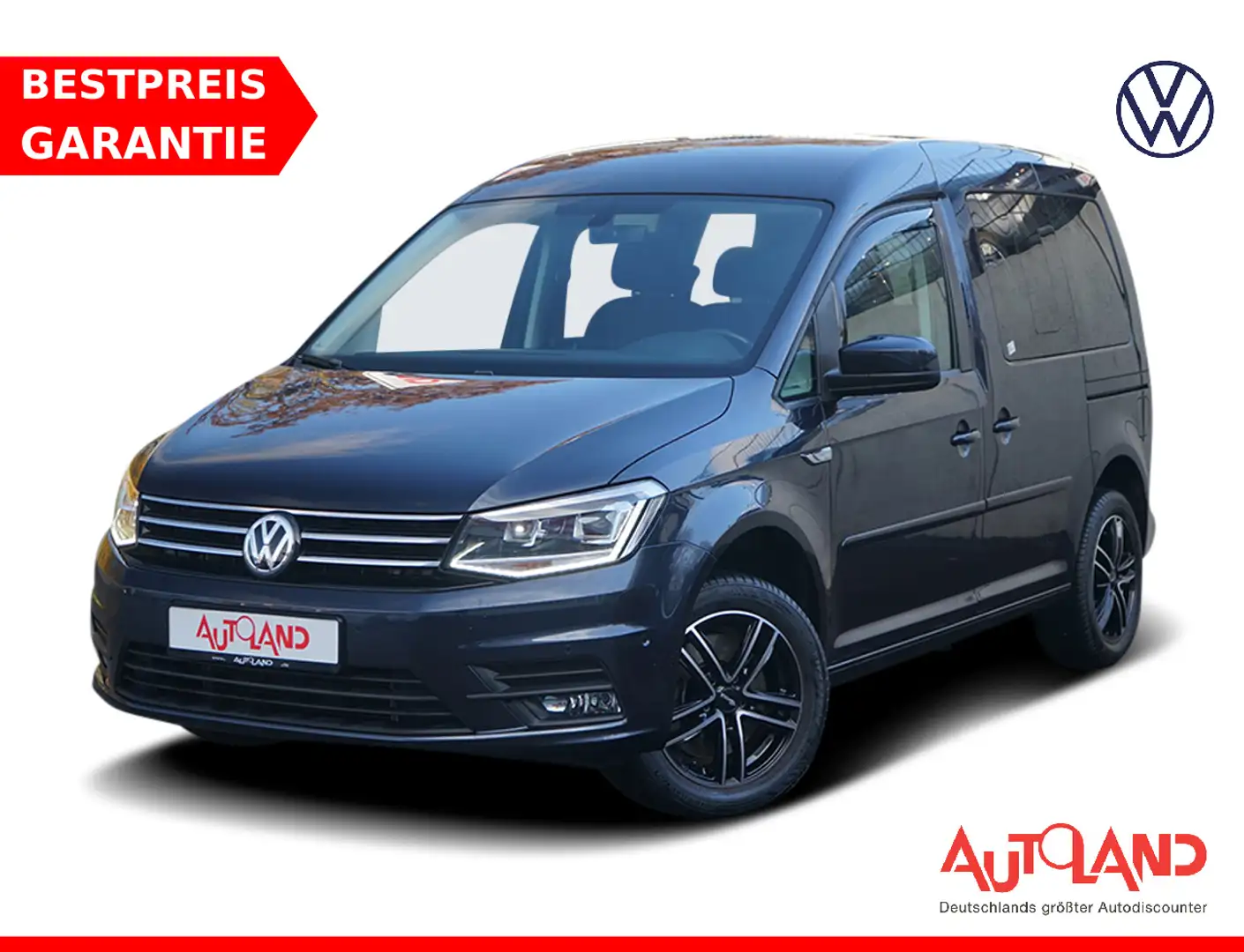 Volkswagen Caddy 1.4 TSI Bi-Xenon Navi Tempomat AHK PDC AUX Blau - 1