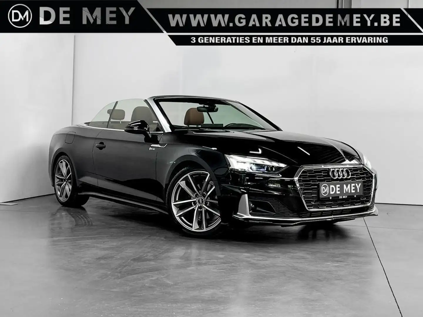 Audi A5 Cabriolet Business Ed. Advanced 35 TFSI S tronic / Carplay / Gps / Leder / Keyless / C.C Zwart - 1