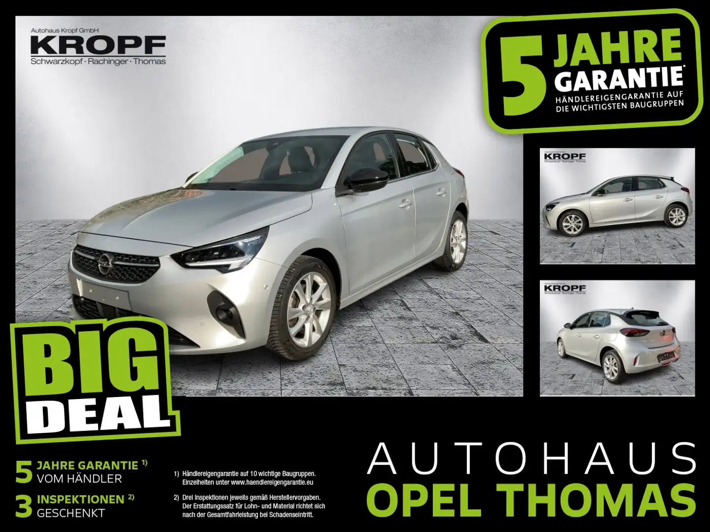 Opel Corsa F 1.2 Turbo Elegance LED+SHZ+Fernlichtass. Grau - 1