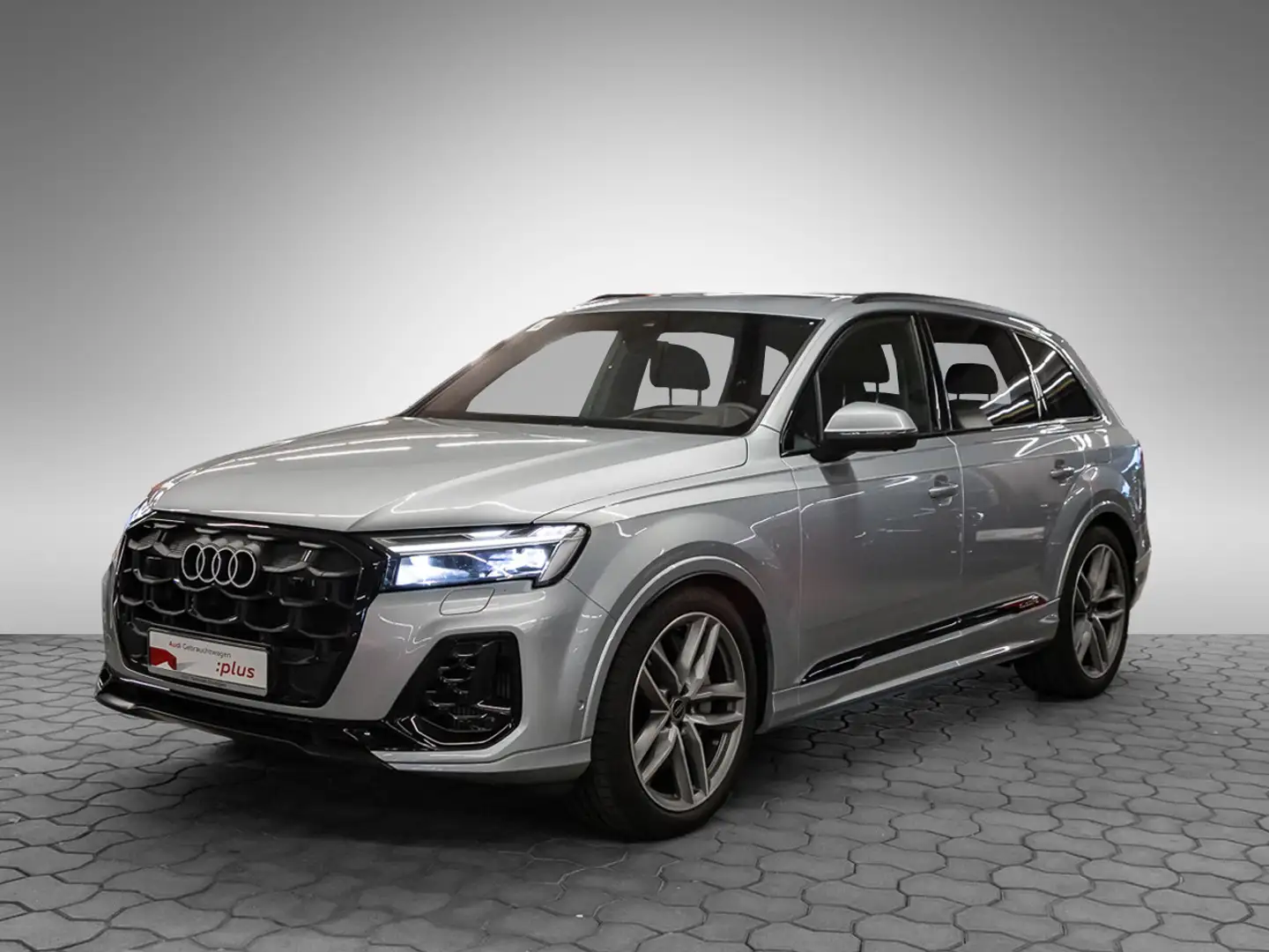 Audi Q7 S line 55 TFSI e quattro tiptronic AHK AIR Srebrny - 2