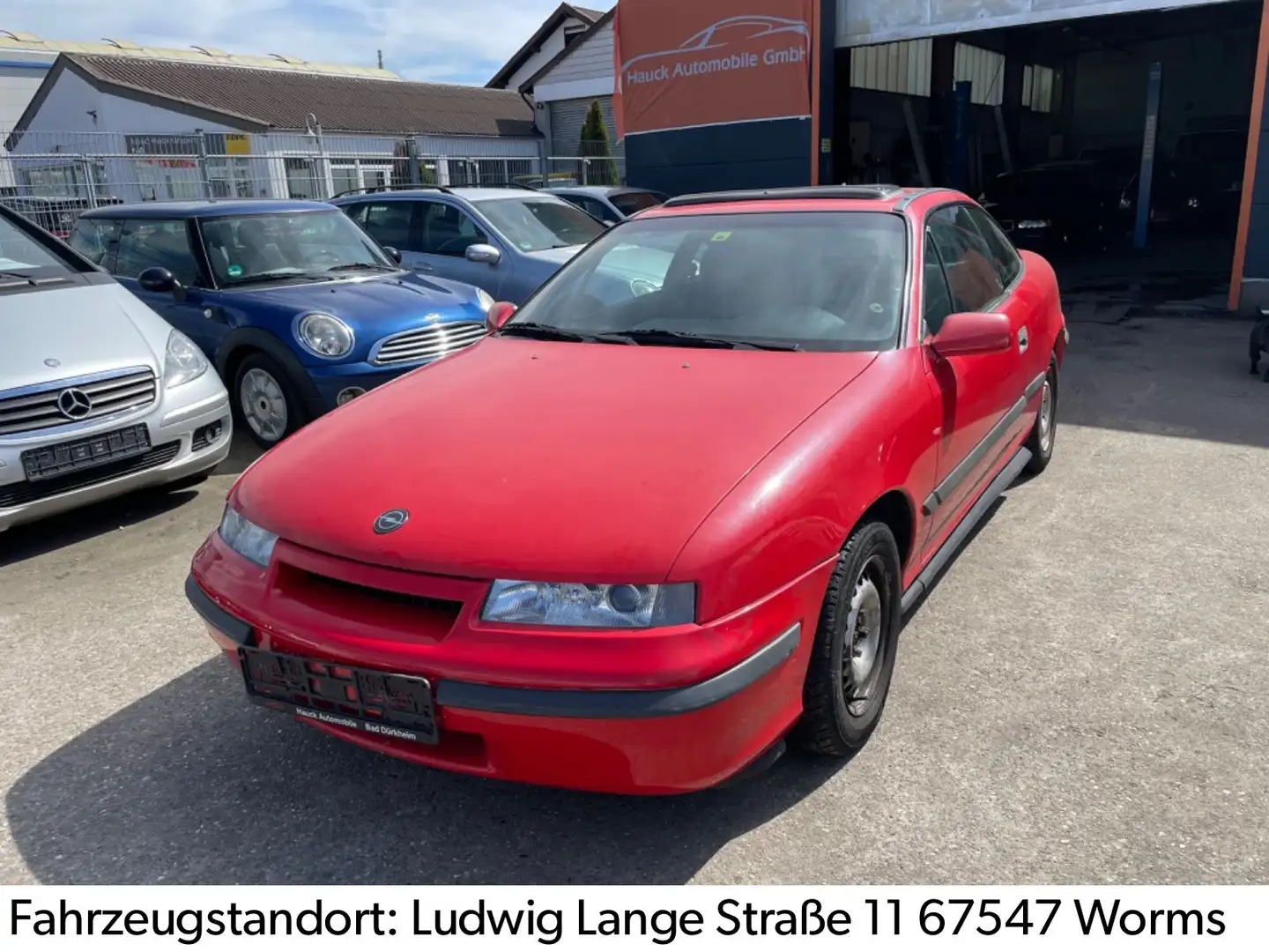 Opel Calibra 2,0/Autom/1Hand/ Rood - 1