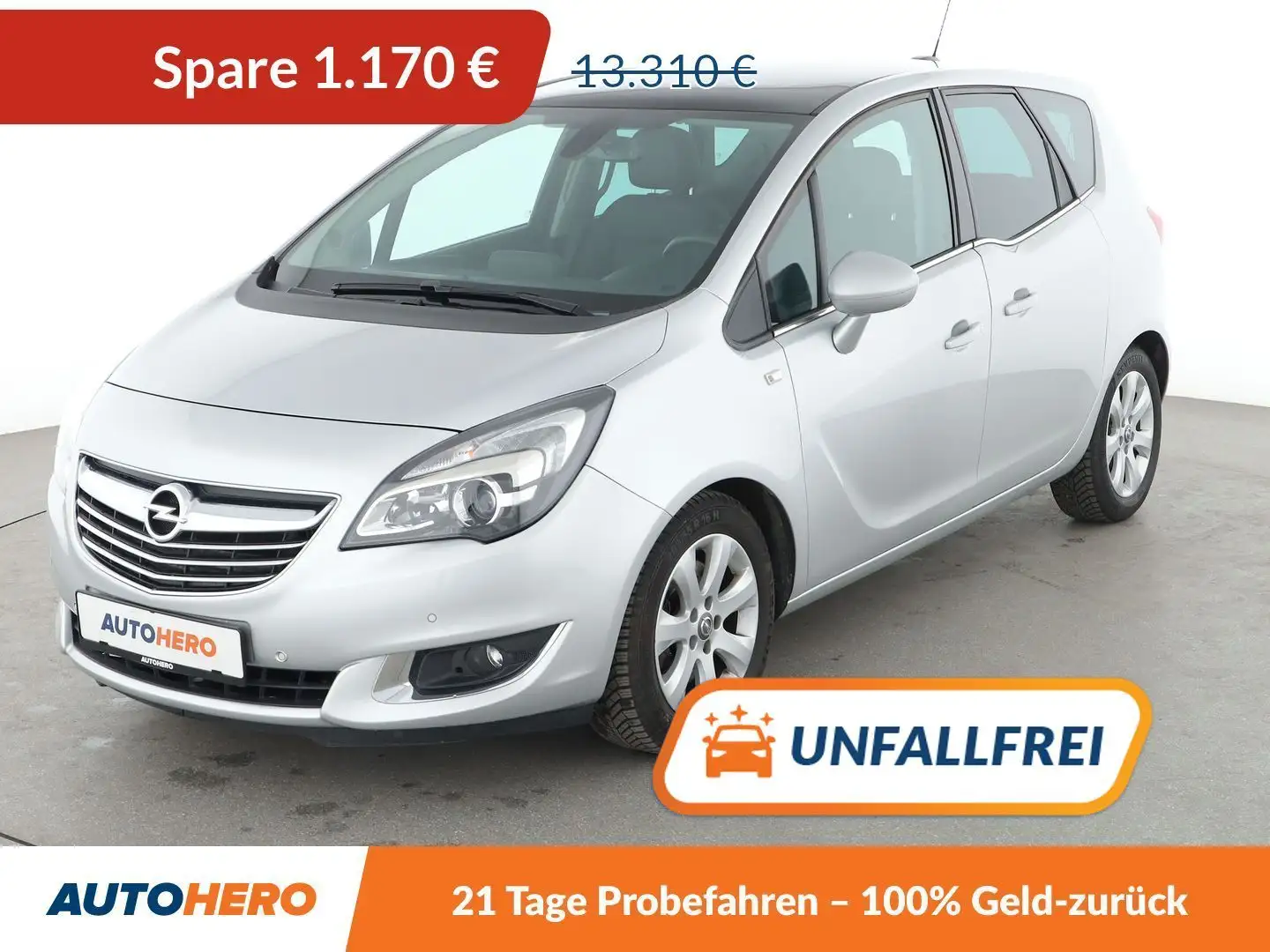 Opel Meriva 1.4 Turbo Innovation Aut.*CAM*PDC*SHZ*PANO*KLIMA* Silber - 1