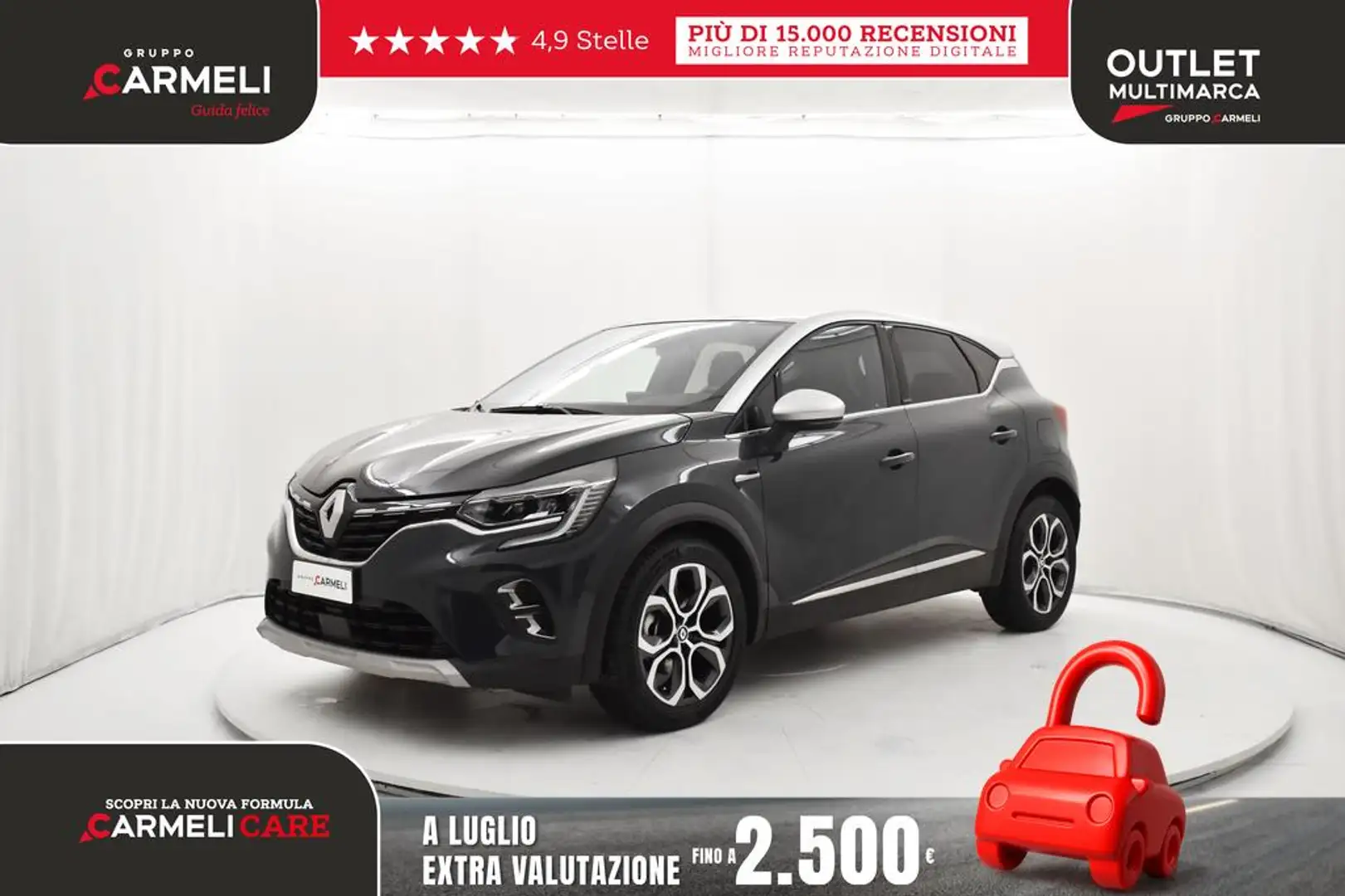 Renault Captur 1.6 plug-in hybrid Intens E-Tech 160cv auto my21 Blu/Azzurro - 1