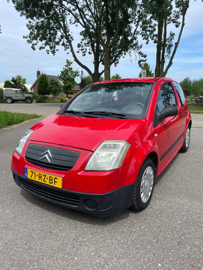 Citroen C2 1.1i Séduction Rijdt goed - DISTRIBUTIE RIEM VERVA Rood - 2