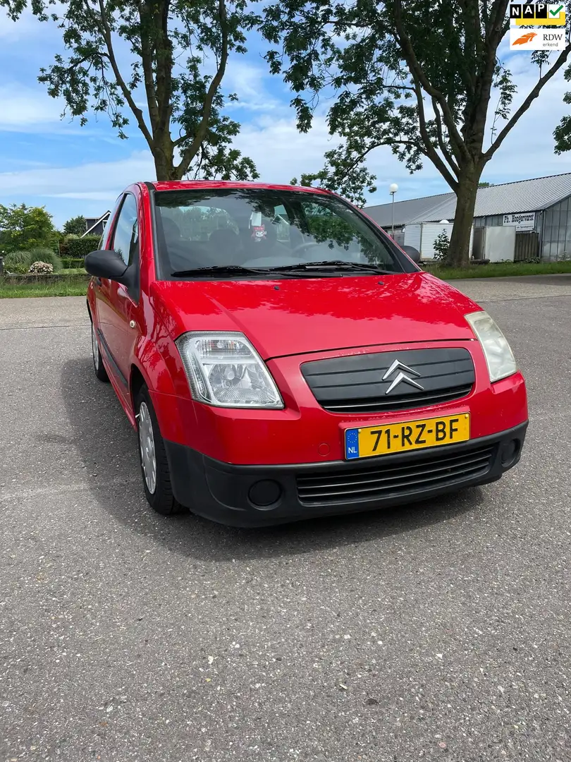 Citroen C2 1.1i Séduction Rijdt goed - DISTRIBUTIE RIEM VERVA Rood - 1