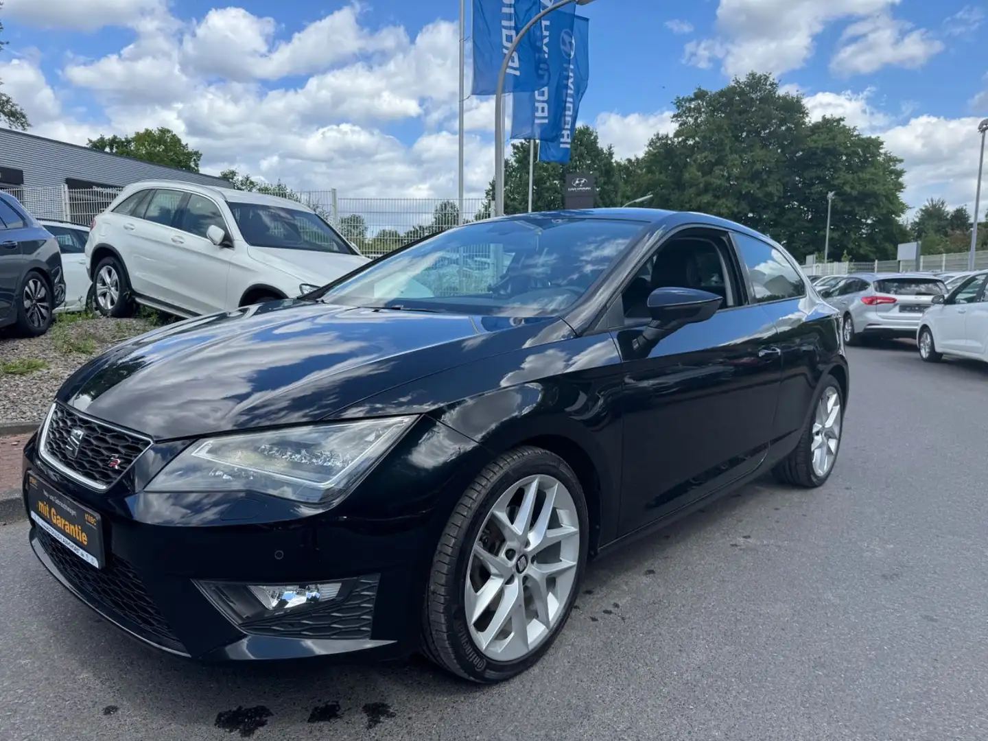SEAT Leon FR/2.HAND/KLIMAAUT/T.LEDER/8XALU/TÜV-SERV.-NEU!! Schwarz - 1