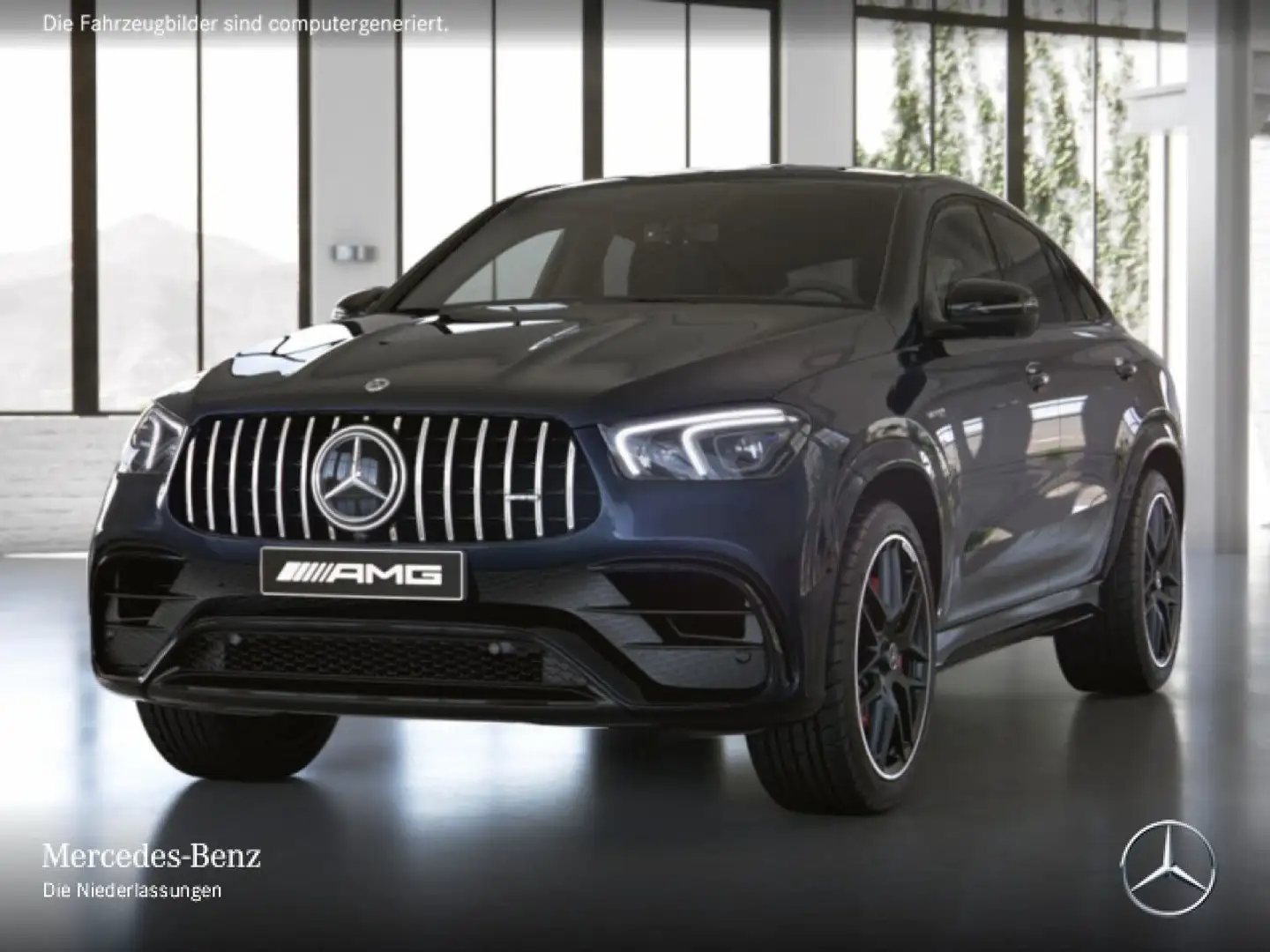 Mercedes-Benz GLE 63 AMG Cp. 4M 360° Stdhzg SHD HUD LED AHK Blau - 2