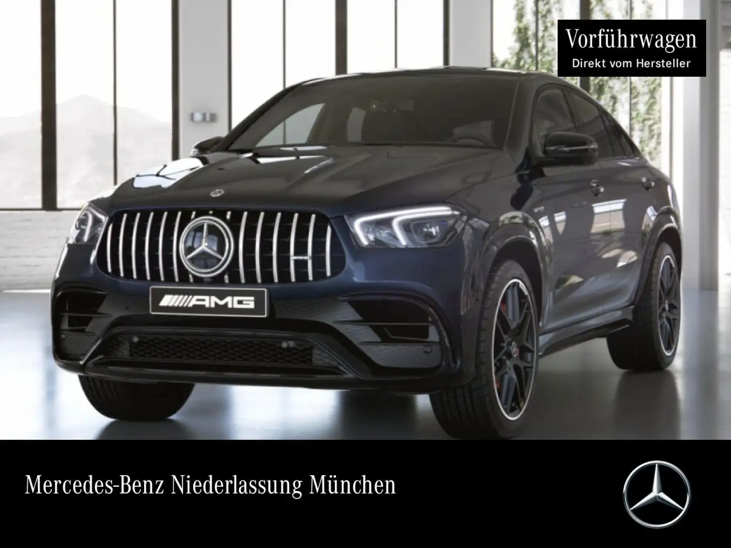 Mercedes-Benz GLE 63 AMG Cp. 4M 360° Stdhzg SHD HUD LED AHK Blau - 1