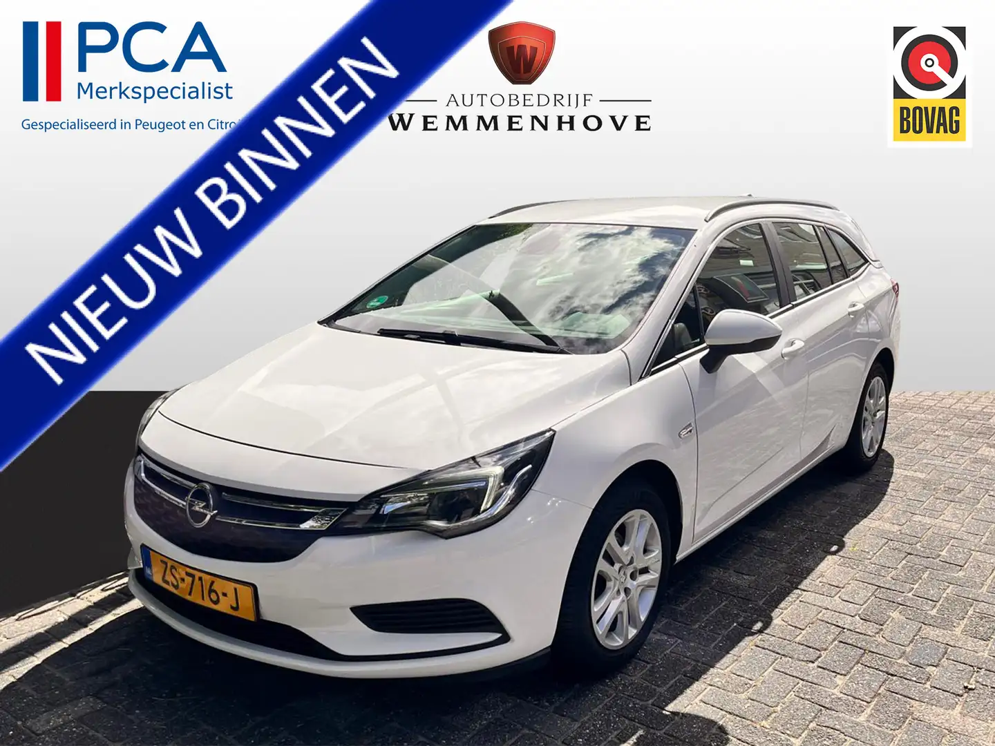 Opel Astra Sports Tourer 1.0 Turbo Business Airco-Ecc/Navi/Al Weiß - 1