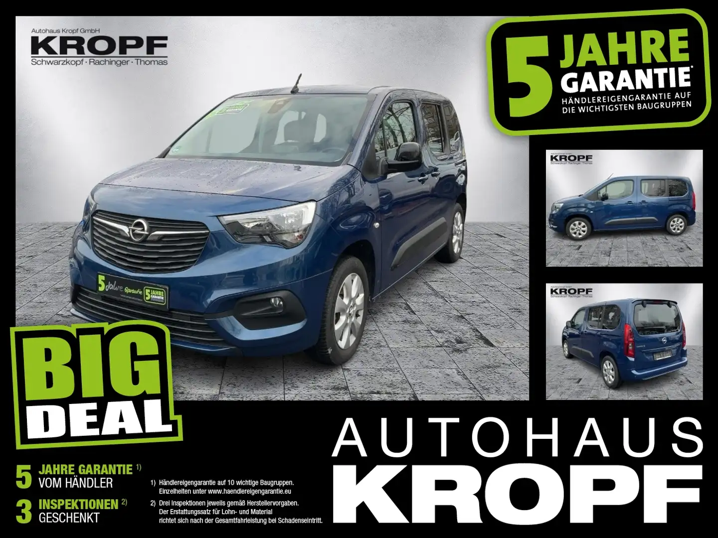 Opel Combo Life SHZ + Fernlichtass. + Kam. + LM Bleu - 1