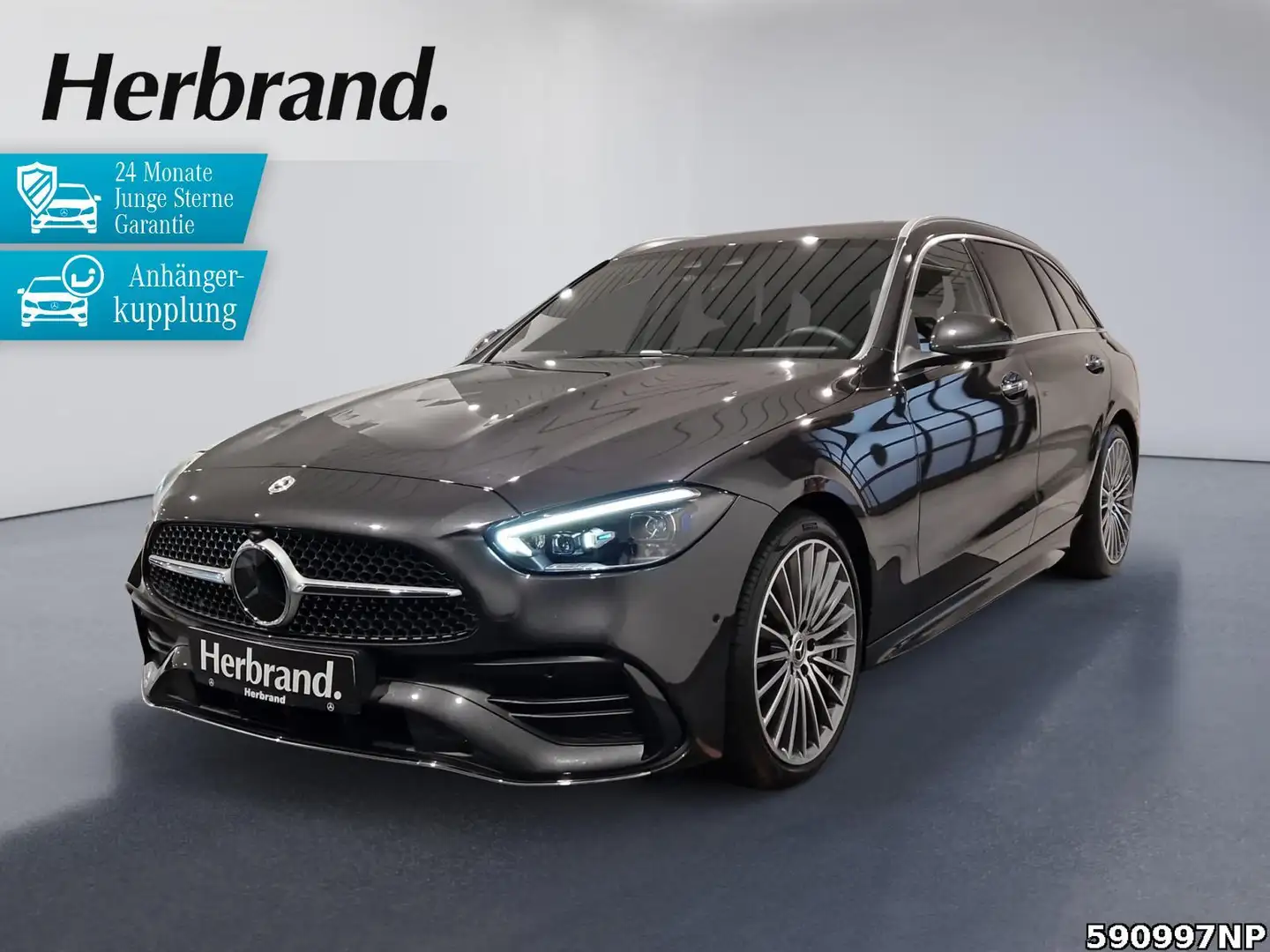 Mercedes-Benz C 300 d T AMG Distronic AHK Memory DIGITAL LIGHT Gris - 1