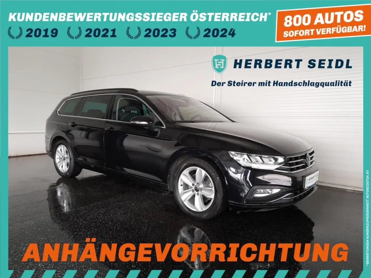 Volkswagen Passat Variant BUSINESS 2,0 TDI DSG *VOLL-LED / 17 ZOLL / NAVI / AHV & KAMERA / ACC / SPORT MASSAGESITZ / TRAVEL ASSIST* Schwarz - 1