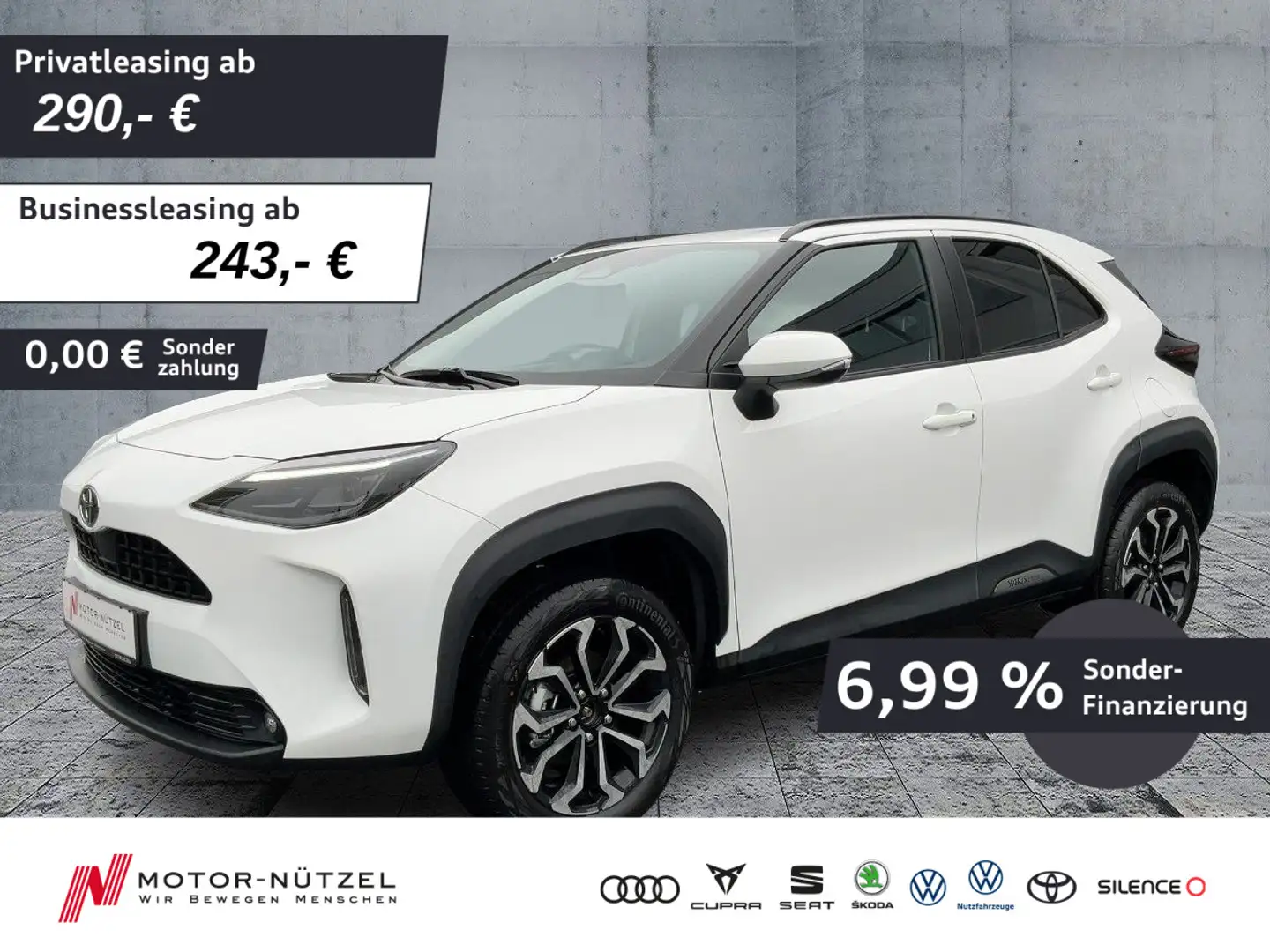 Toyota Yaris Cross 1.5Hybrid TEAMPLAYER LED+NAV+ACC+RFK Blanco - 1