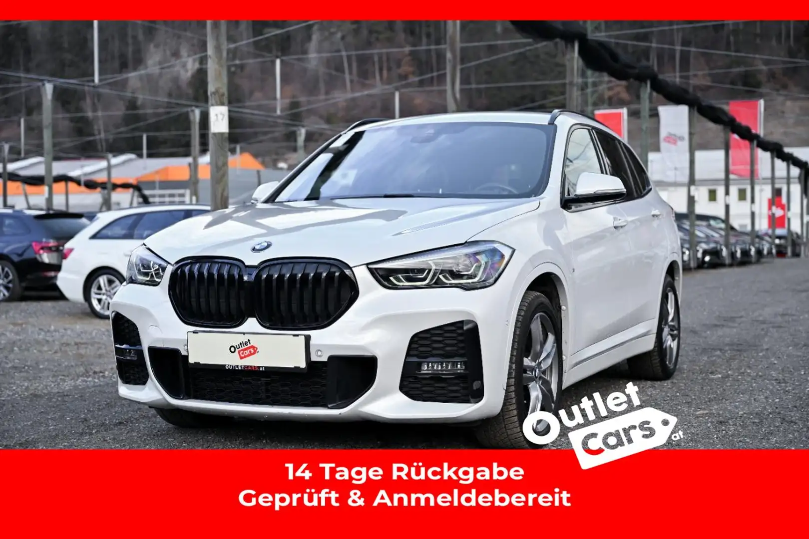 BMW X1 xDrive 25d M-Sport Aut. AHK+LED+LEDER+RADAR Weiß - 1