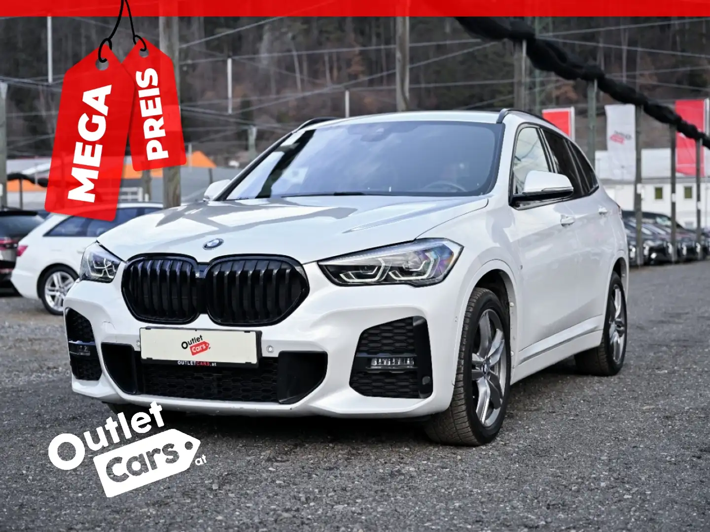 BMW X1 xDrive 25d M-Sport Aut. AHK+LED+LEDER+RADAR Weiß - 1