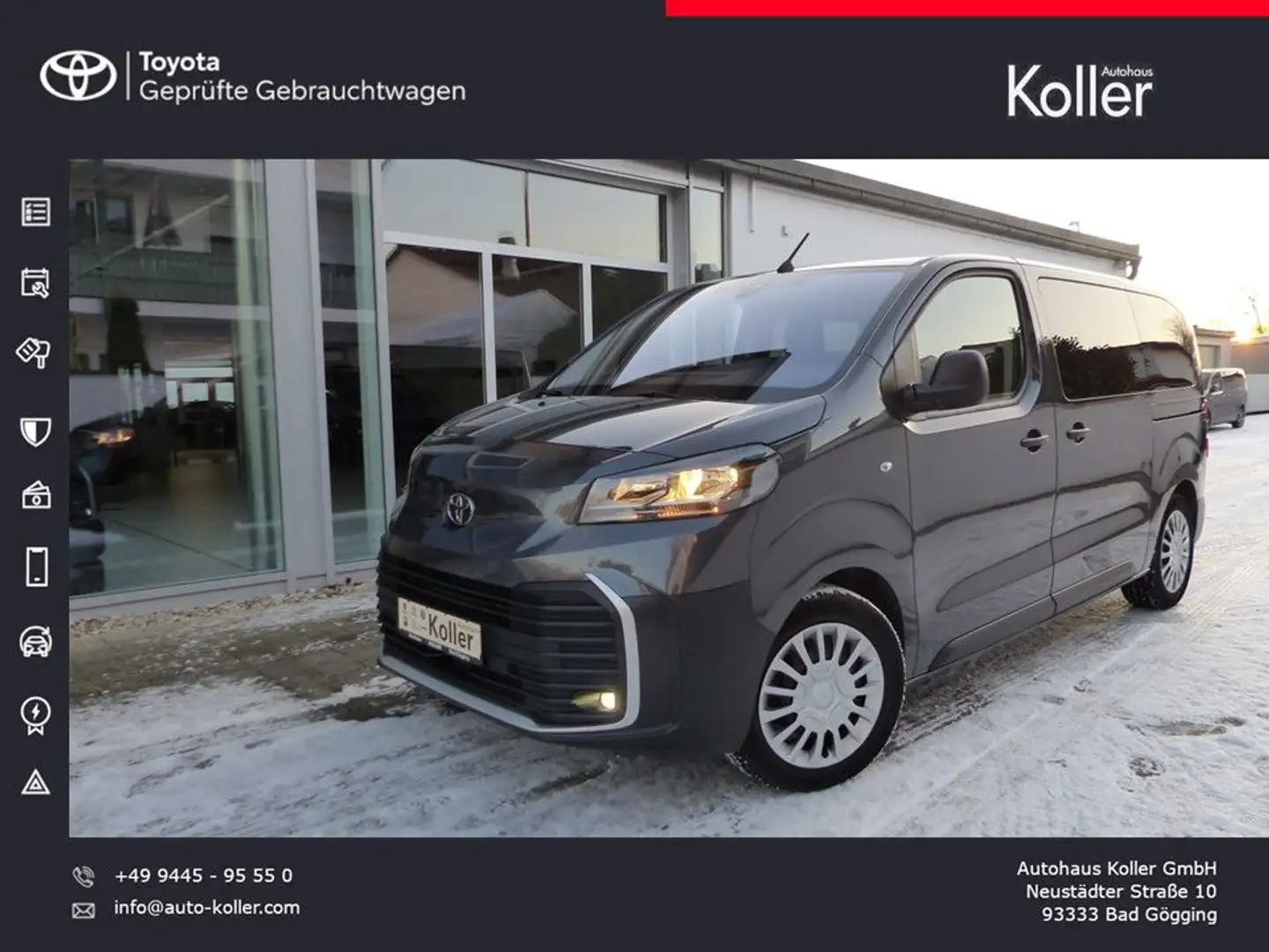 Toyota Proace Verso 2.0 L1 8-Si.Navi Travelpaket 2xSch Gris - 1