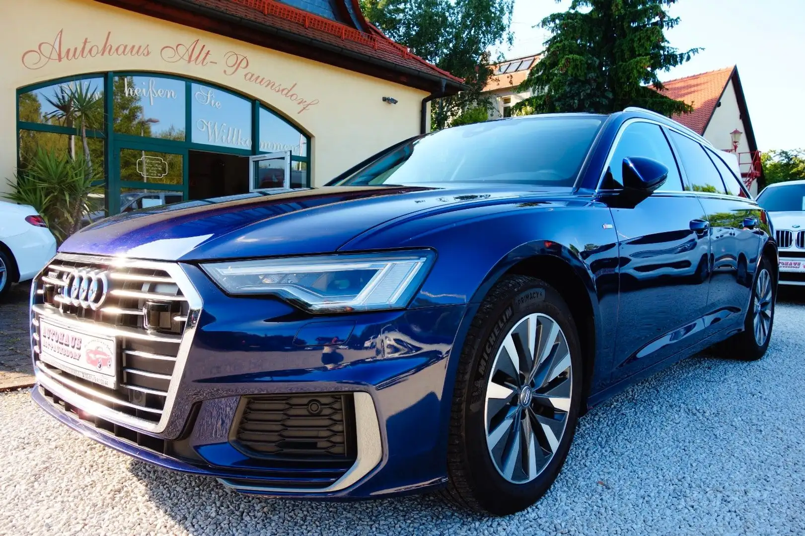 Audi A6 Avant 45 TDI Quattro sport S-Line,Spur,Totw. Blauw - 1