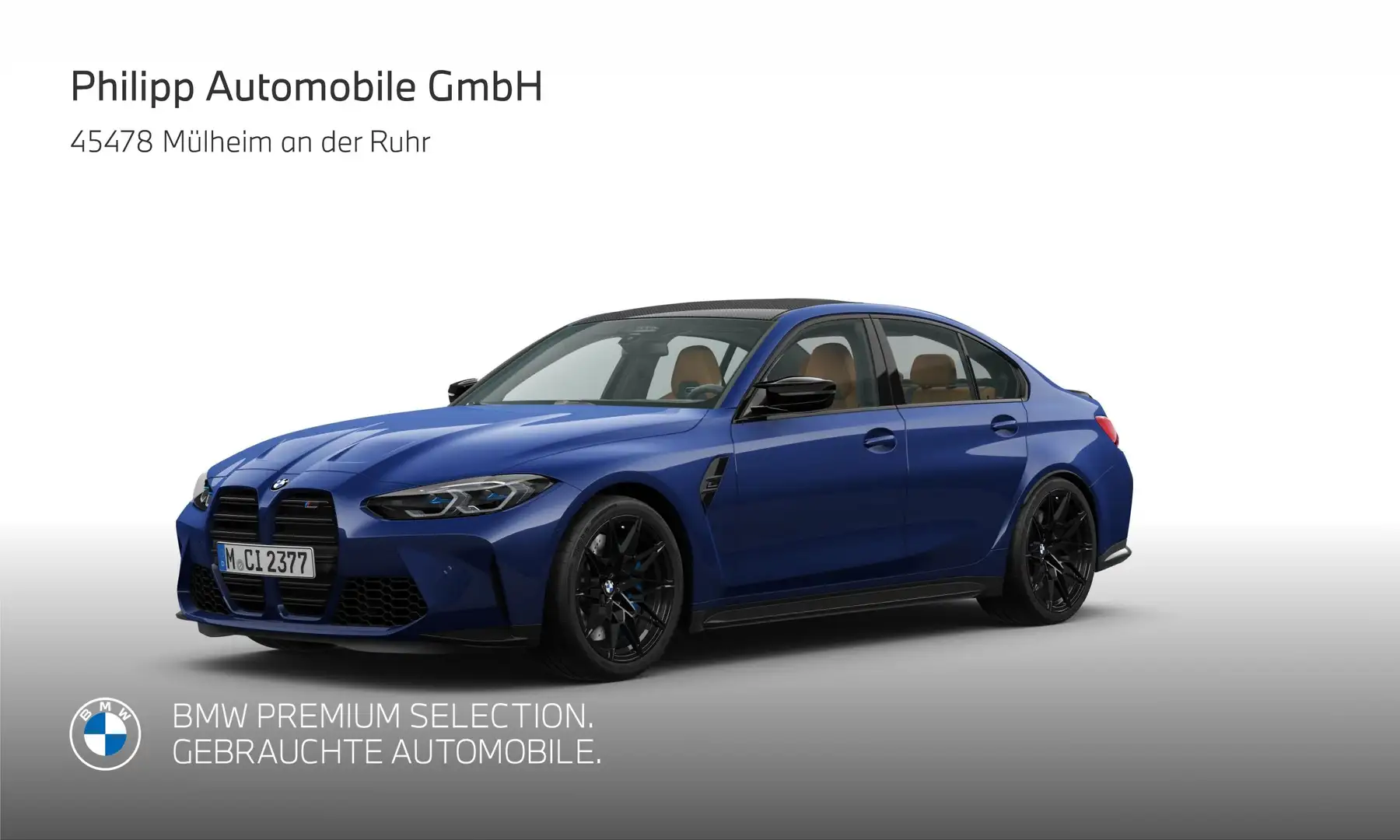 BMW M3 Competition Limo LASER h&k MemorySitz DA PA Blau - 1