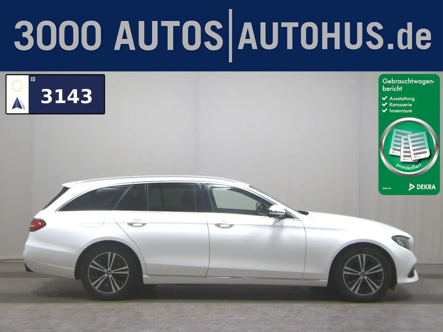 Mercedes-Benz E 220 T d Avantgarde Navi LED RFK Widescreen AHK Blanc - 1