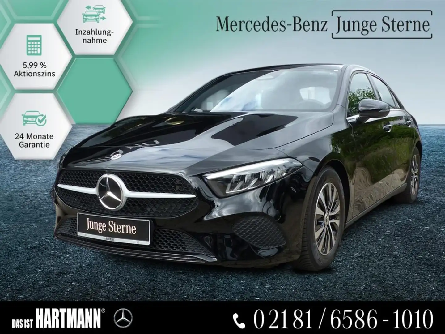 Mercedes-Benz A 180 ADVANCED+MBUX+NAVI+RF-KAMERA+KEYLESS+LED S Schwarz - 1
