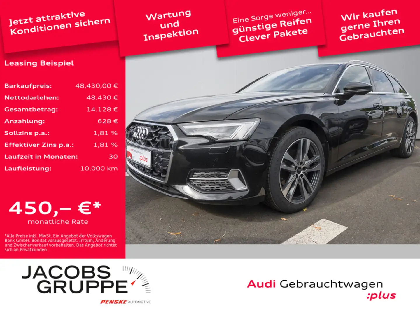 Audi A6 Avant 40 TDI quattro advanced AHK, HUD, Ka Schwarz - 1