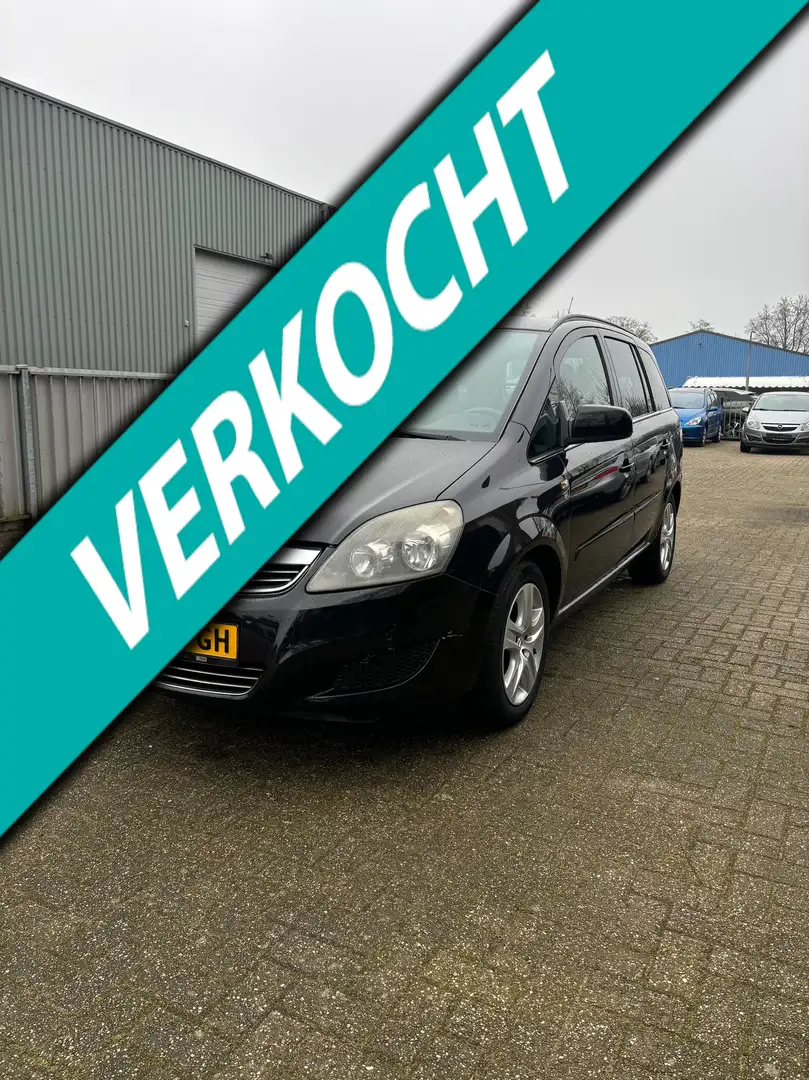 Opel Zafira 1.6 Selection 7P NWE Koppeling Zwart - 1