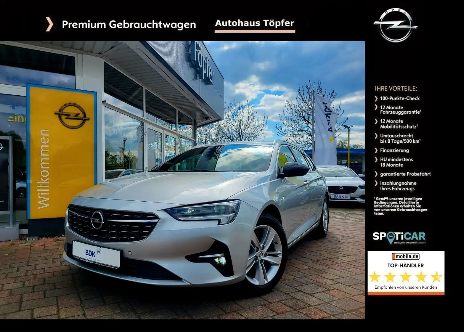 Opel Insignia B ST 2.0T Automatik Premium "Elegance" Zilver - 1