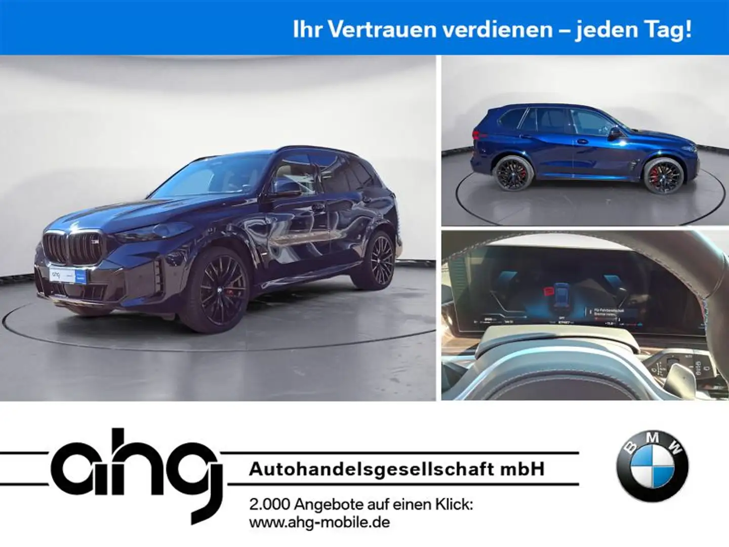 BMW X5 M60i Panoramadach, M-Sport Pro, Massage, Bowe Blau - 1