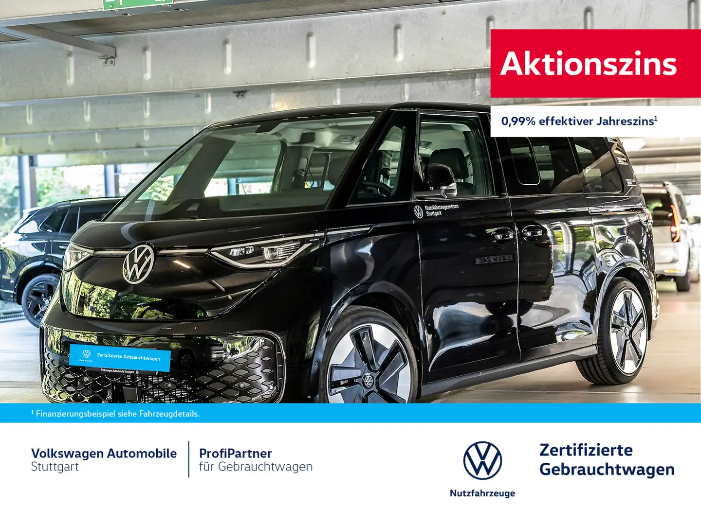 Volkswagen ID. Buzz ID.Buzz Pro kurzer Radstand 210 kW (286 PS) Heck Schwarz - 1
